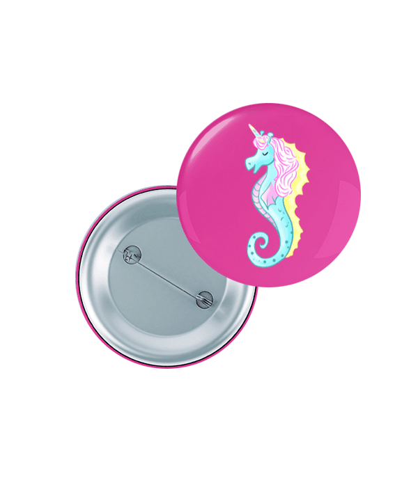 Badge Hippotiste rose